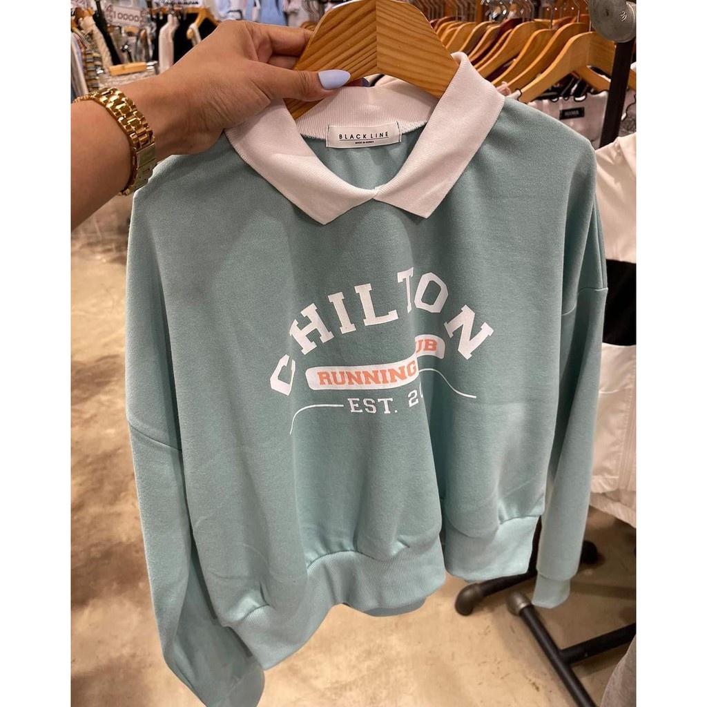 | Chilton Áo Sweater lông cừu mờ cỡ lớn phong cách Hàn Quốc cho nữ tuổi teen