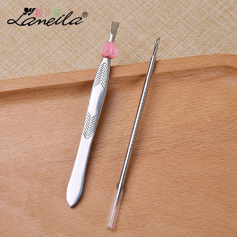 Combo Que Nặn Mụn và Nhíp nhỏ lông tóc P0194 | BigBuy360 - bigbuy360.vn