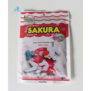 Thức ăn cho cá nhỏ SAKURA 28% 20g