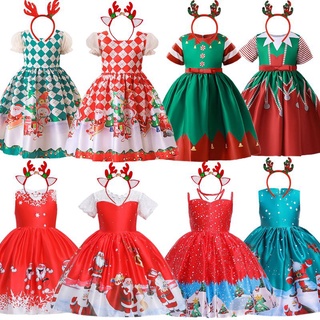 Oder váy noel kèm bờm bé gái