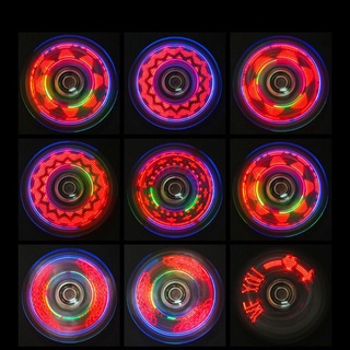 Novelty Multiple Changes LED Fidget Spinner Luminous Hand  Spinners Glow in D