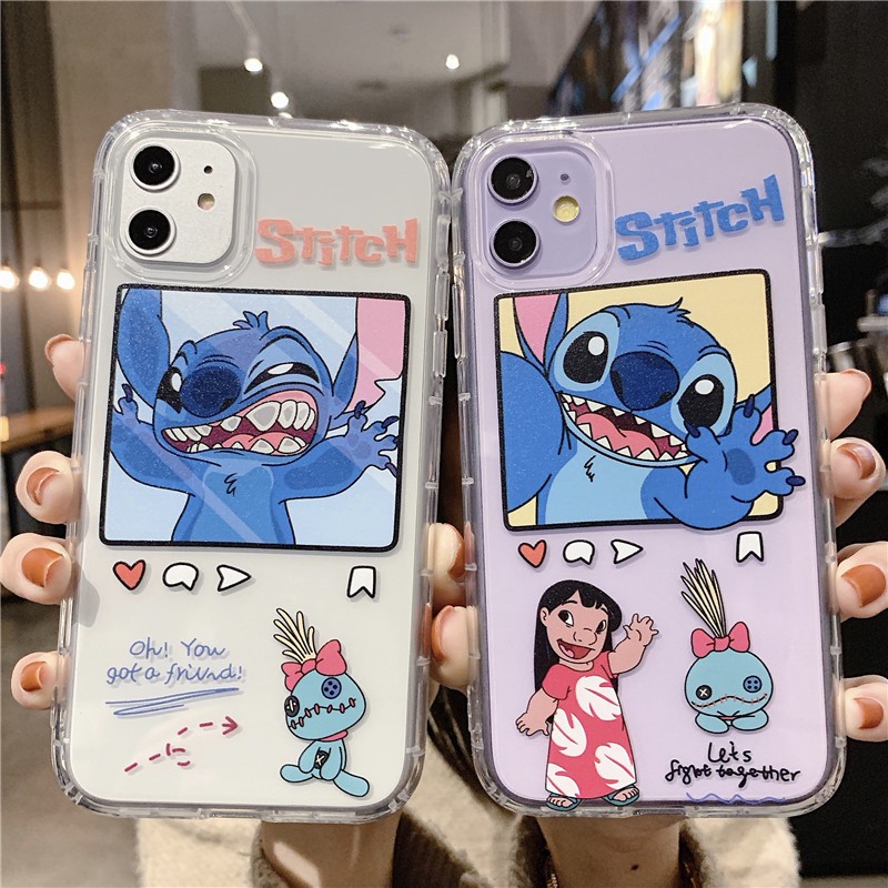 [ IPHONE ] Ốp Lưng Silicon Chống Sốc Stitch - I035