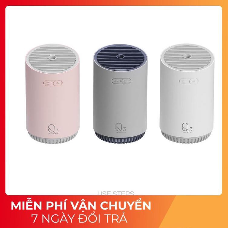 Máy phun sương Humidifier Q3, sạc pin, dung tích 320ml, tạo độ ẩm cho không khí, có chế độ đèn ngủ |HÀNG CHÍNH HÃNG|