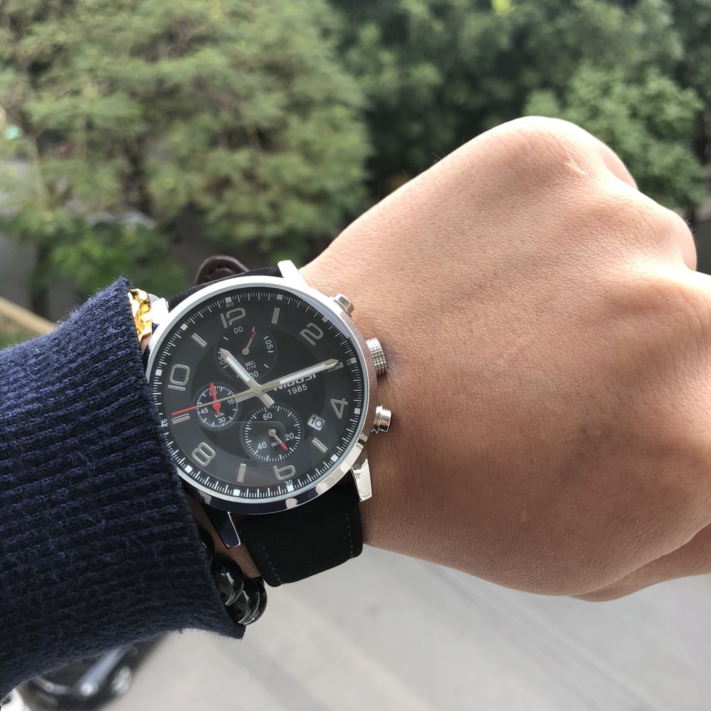 [Tặng vòng tay] Đồng hồ nam NIBOSI chính hãng NI2328.08 Fullbox măt tròn, dây đeo hợp