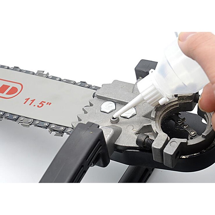 Bộ Lam Cưa Xích gắn Máy Mài Điện và Pin - Bộ chuyển đổi máy mài thành máy cưa xích gỗ - Tự tra dầu