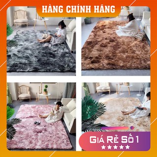 Thảm lông xù loang trải sàn nhà cao cấp kích thước 1.6x2m GDTRAN05