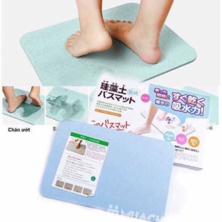 Thảm đá nhật siêu thấm tặng kèm khăn ướt lau thảm