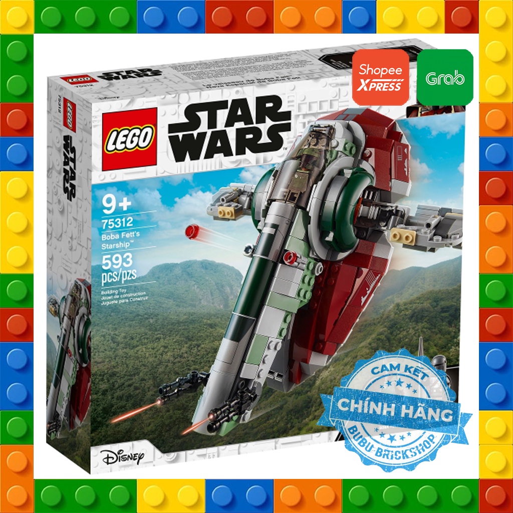 Lego Star Wars 75312 - Boba Fett’s Starship - Bộ xếp hình Lego Phi thuyền của Boba Fett