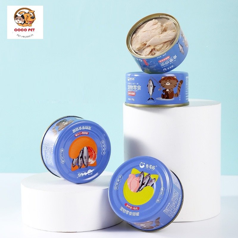 CÁ NGỪ Đóng Hộp Sẵn Cao Cấp Tiện Lợi An Toàn Cho Mèo 80g