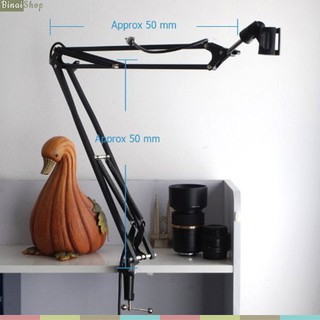 Chân micro kẹp bàn cỡ lớn NB-39 có dây (Đen)