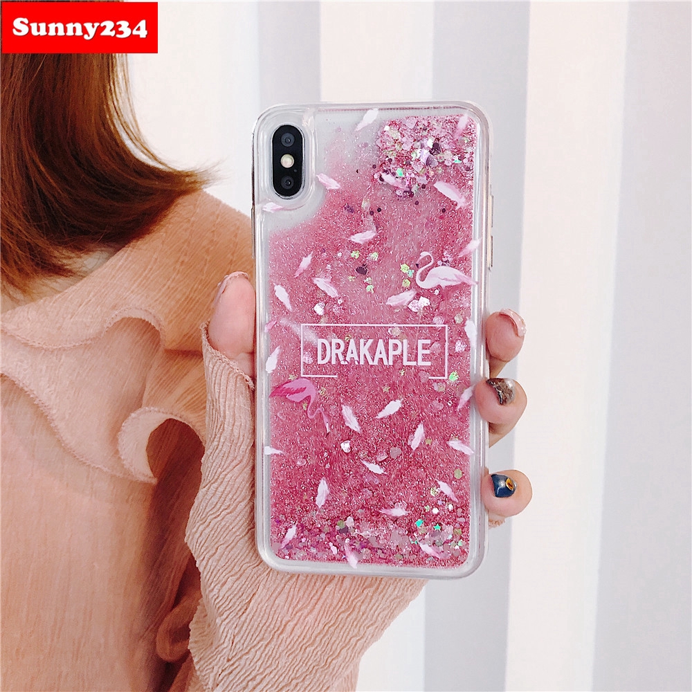 Ốp điện thoại mềm phối kim tuyến nước cho Redmi K30 Note 8 5 6 7 Pro 4X S2 Redmi 5A 6A 6 5 Plus 7 Xiaomi A2 Lite