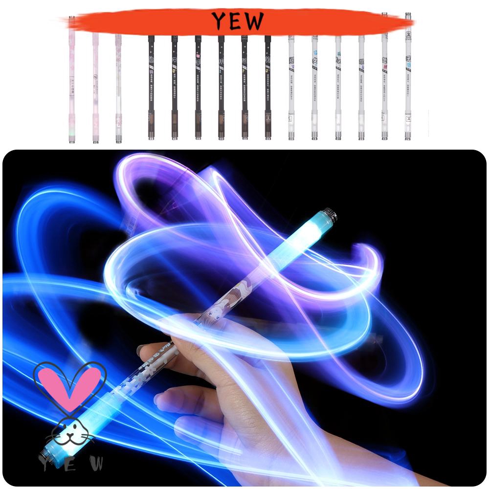 1 Bút Viết Gắn Đèn LED Dạng Xoay Tiện Dụng Cho Trường Học/Văn Phòng