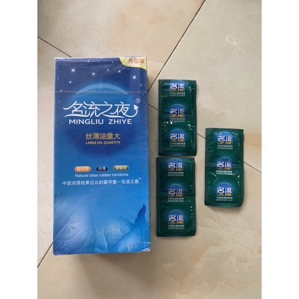 Bao cao su trung quốc siêu mỏng ,bcs nội địa gốc dầu  hộp 100cái