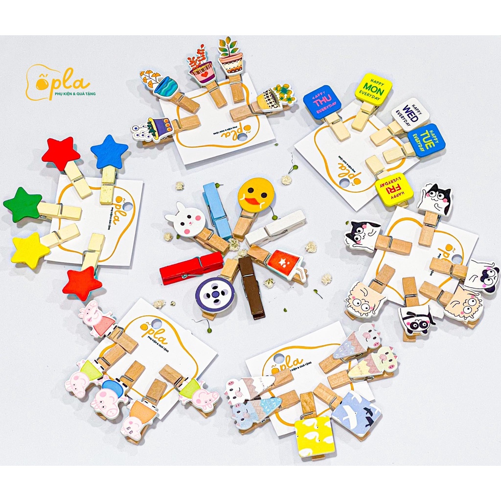 Set kẹp gỗ 6pcs (029)