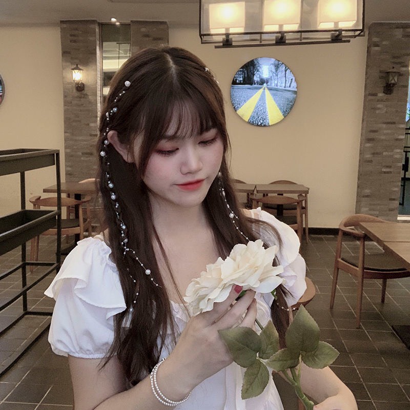 Cài Tóc Đính Ngọc Trai Nhân Tạo Phong Cách Hàn Quốc