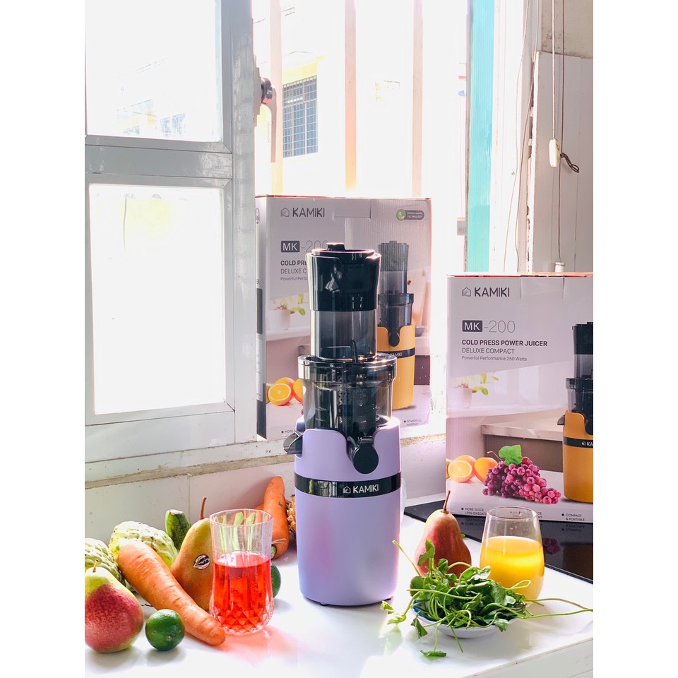 Máy Ép Chậm Hoa Quả KAMIKI, Ép Nguyên Quả - Làm Kem, Tiết Kiệm Điện, Kiểu Dáng Sang Trọng - BH 12 Tháng