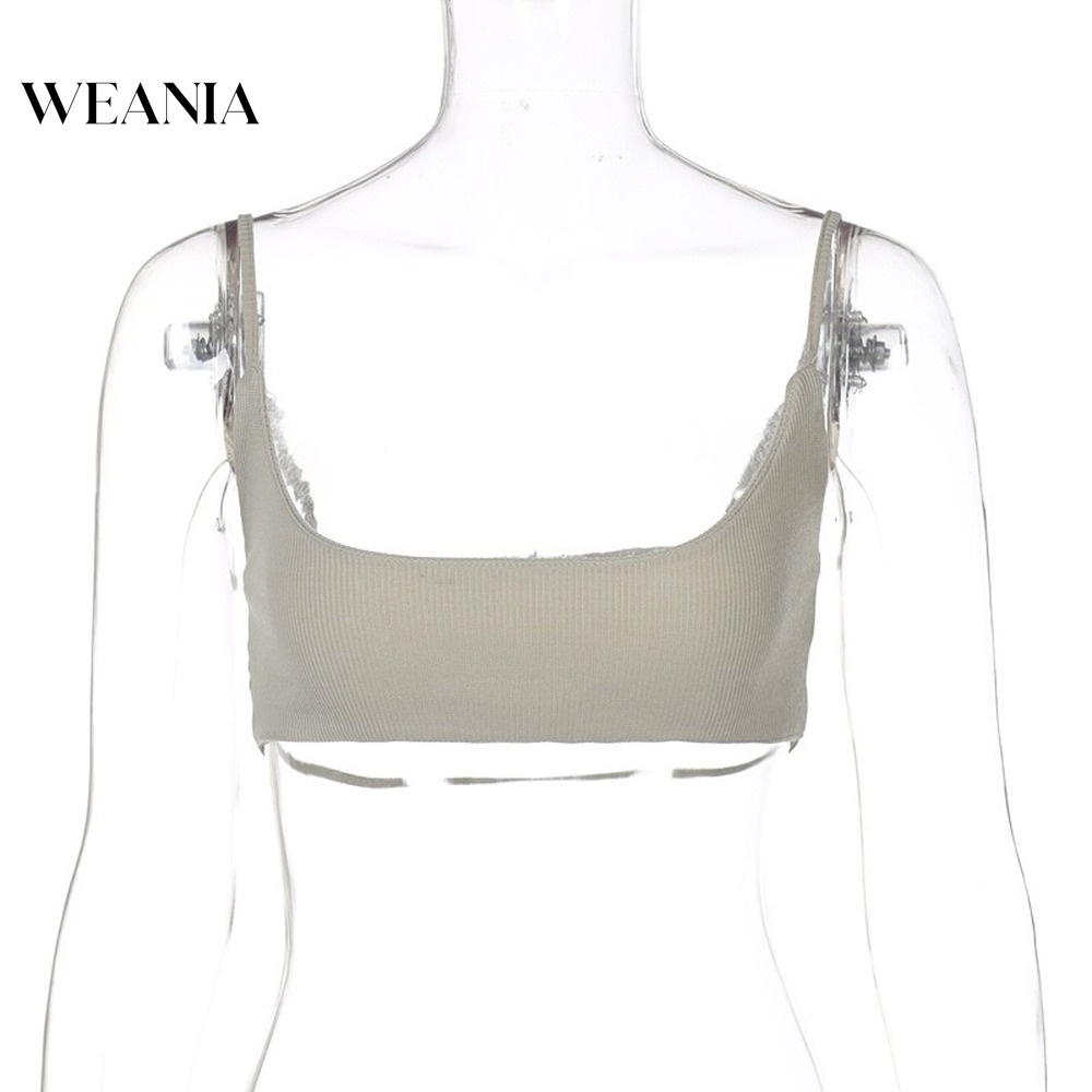 Áo Croptop Cotton Hở Lưng Màu Trơn Quyến Rũ Cho Nữ