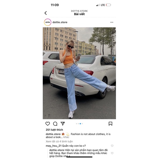 Quần jean Dottie size S