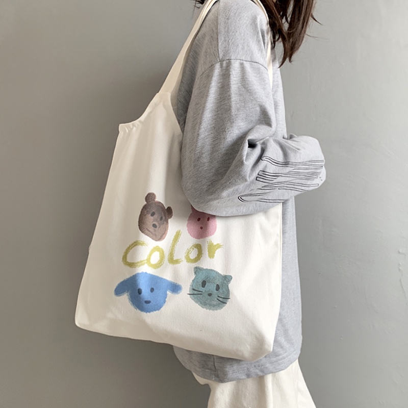 Túi Đeo Vai Bằng Vải Canvas Thời Trang Dành Cho Nữ