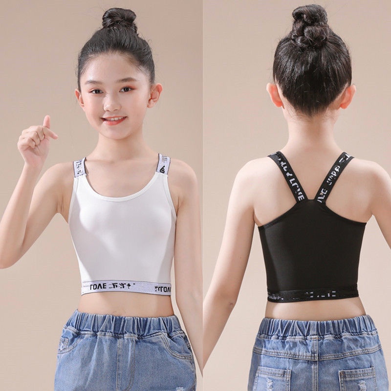 Mới Áo Lót Hai Dây Chất Liệu Cotton Cao Cấp Thời Trang Dành Cho Bé Gái