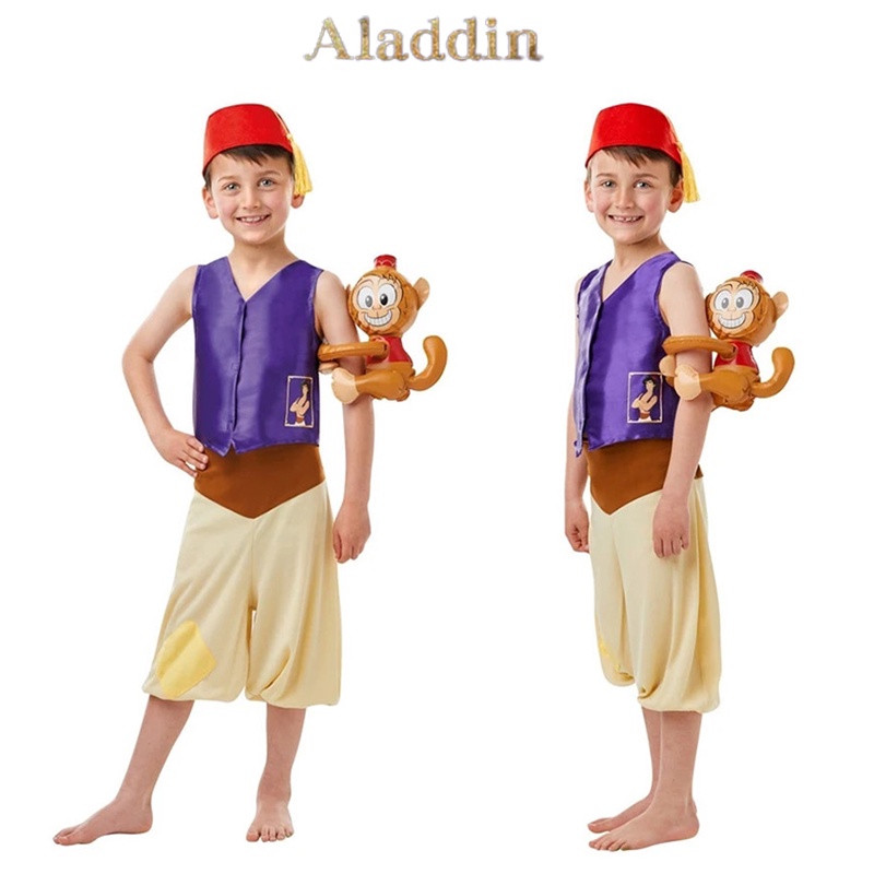 Set trang phục hóa trang Halloween Aladdin nghìn lẻ một đêm dành cho bé