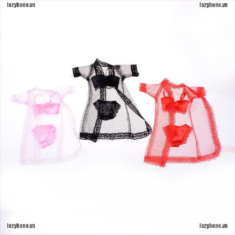 Bộ Đồ Ngủ Ren 3 Món Cho Nữ