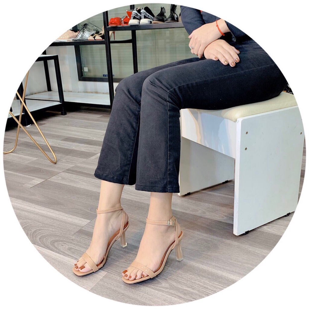 Giày sandal nữ quai mảnh, sandal cao gót nhọn 5cm siêu xinh giá rẻ cho nữ - Mã S36