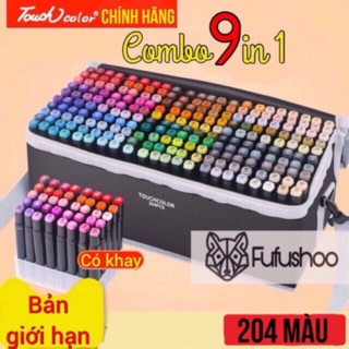 NHẬP FUFU1990 GIẢM 40K -Bộ túi vải kèm màu Touchcolor 204 màu kèm nhiều quà Hấp dẫn