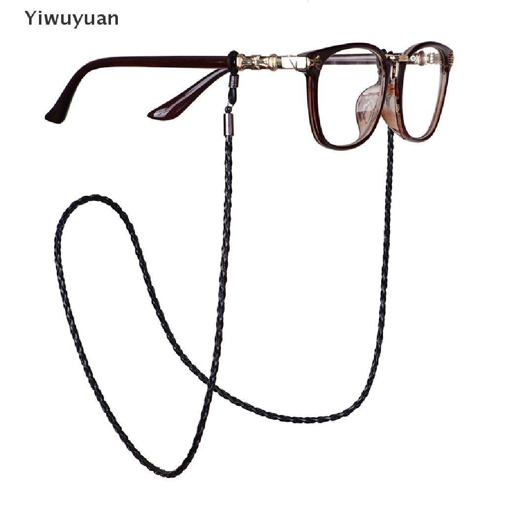 < Yiwuyuan > Dây Đeo Kính Mát Bằng Da Bện Dày Dạng Xoắn