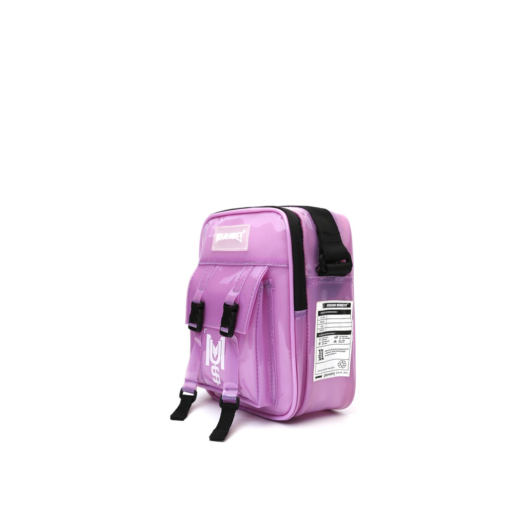 Túi Đeo Chéo URBAN MONKEY PVC Trong Suốt Chống Nước Màu Tím