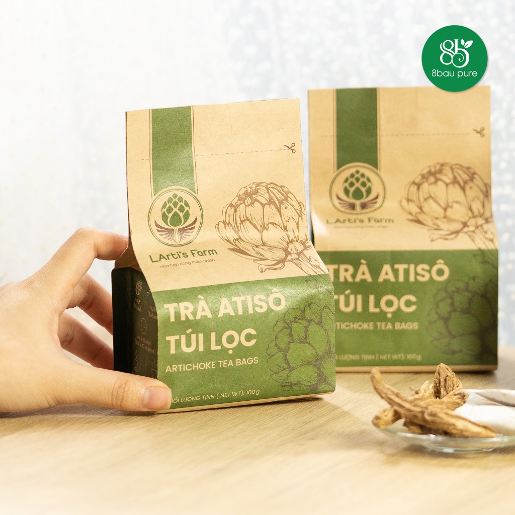 Trà túi lọc atiso tươi nguyên chất LArti's Farm Đà Lạt 100gr  FA1