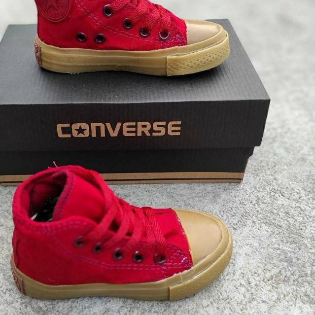 ♫ Giày CONVERSE Trẻ Em Màu Đỏ GUM ✤