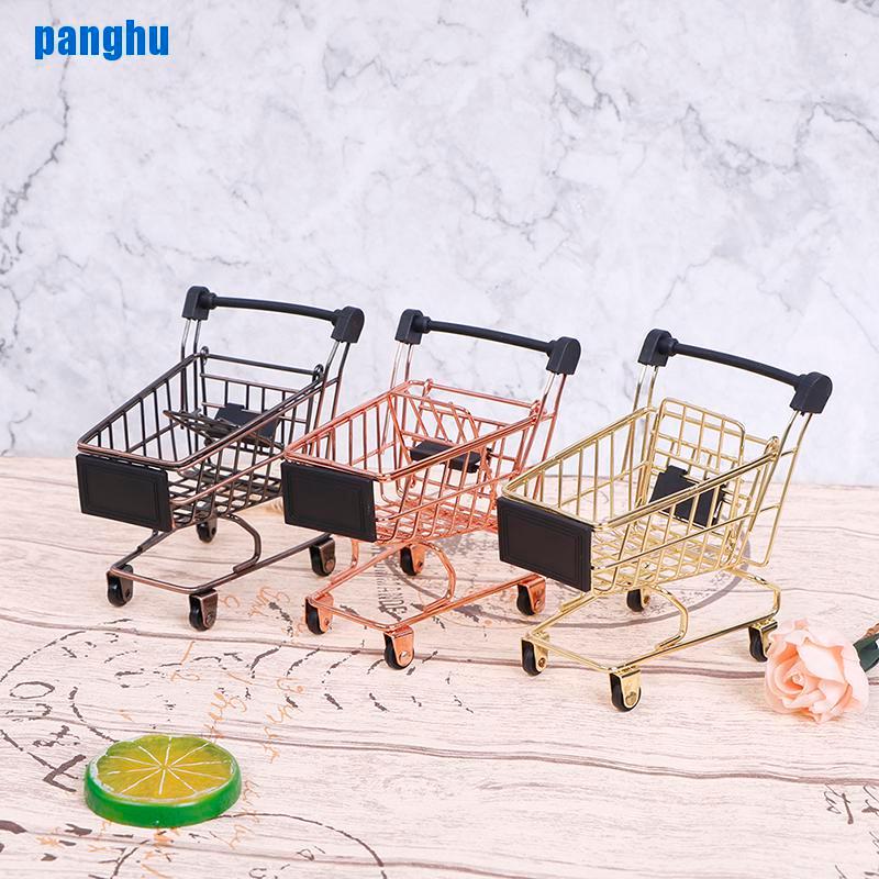 Mô hình xe đẩy hàng mini trang trí nhà cửa/văn phòng/cho trẻ em vui chơi