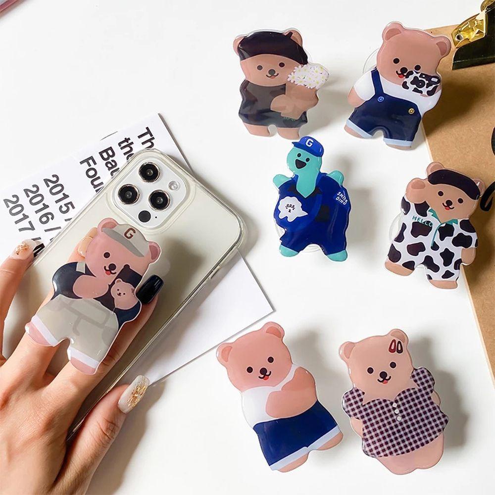 Giá Đỡ Điện Thoại Hình Gấu Hoạt Hình 3D Sáng Tạo