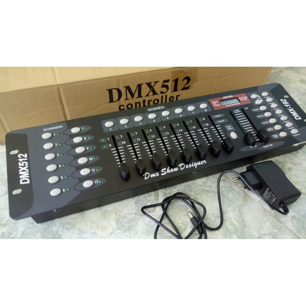 BÀN ĐIỀU KHIỂN ĐÈN SÂN KHẤU DMX 192 (512) MIXER ĐIỀU KHIỂN ÁNH SÁNG