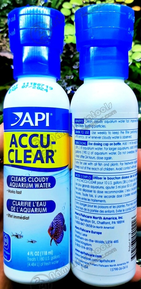 API Accu Clear | Chế Phẩm Khử Đục - Làm Trong Nước Nhanh Chóng Cho Bể Cá Cảnh, Thuỷ Sinh