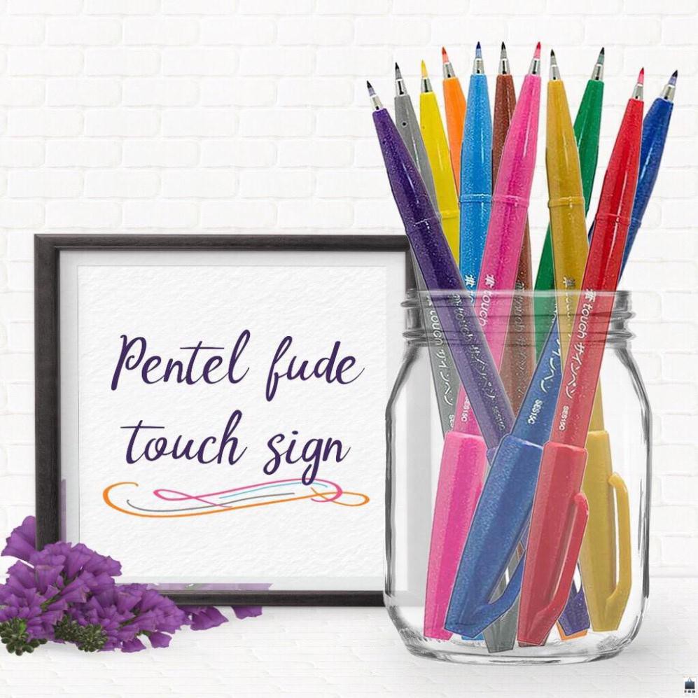Bút viết thư pháp Pentel/Calligraphy - Pentel Brush Sign Pen - SES15