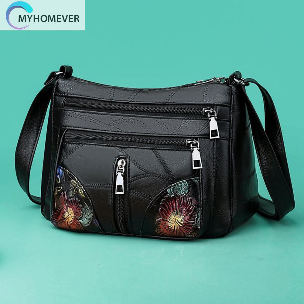 Túi Xách Da Cừu In Hoa Xinh Xắn Dành Cho Nữ