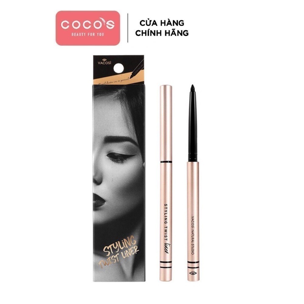 Chì Kẻ Mí Dạng Gel Vacosi Styling Twist Liner 5ml