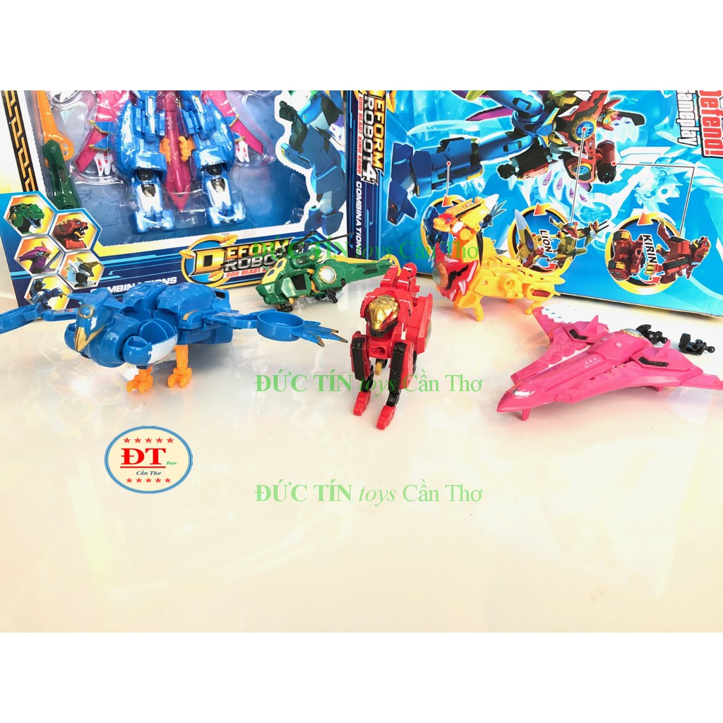 ĐỒ CHƠI HỘP RÁP ROBOT BIẾN HÌNH 3 TRẠNG THÁI 5 CON