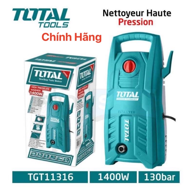 TOTAL Máy Xịt Rửa 1300W TGT11316 (Cam kết Chính Hãng 100%)