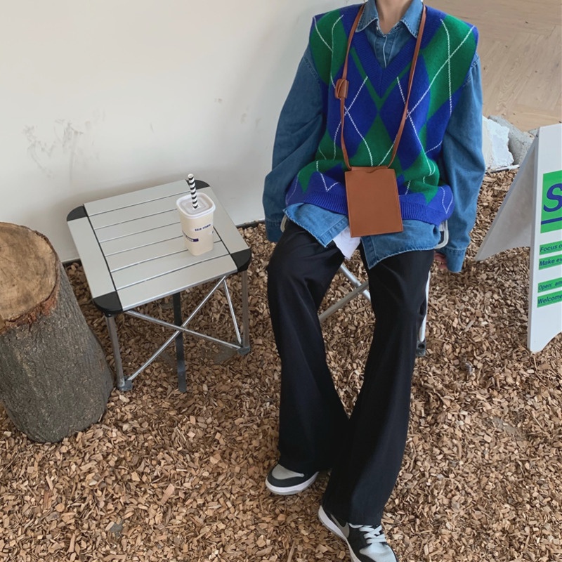 Áo khoác ghi lê Pure Cube dệt kim thời trang nữ tính