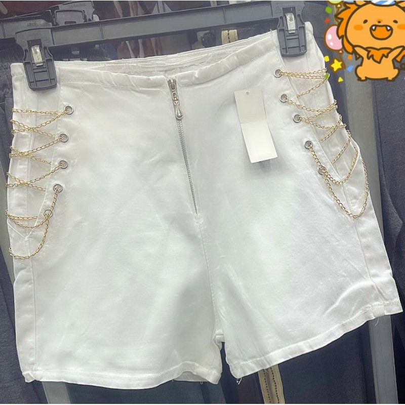 Quần short kaki lưng cao khóa kéo trước đan xích chất co giãn hàng y hình kèm ảnh thật chính chủ ( size S, M, L, XL)