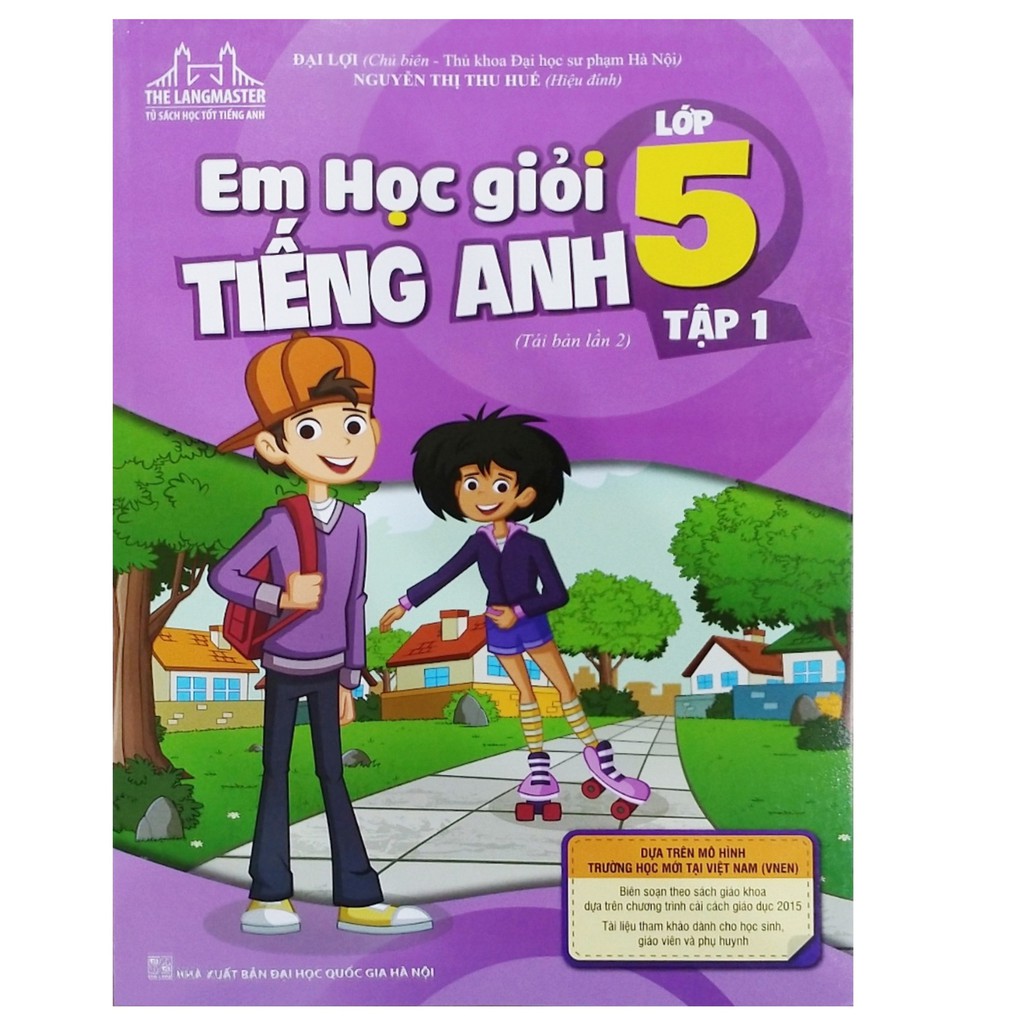 Sách - The Langmaster em học giỏi tiếng anh lớp 5 tập 1