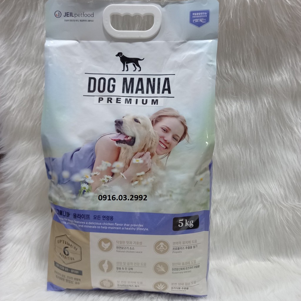Thức ăn cho chó trưởng thành Dog Mania 5kg