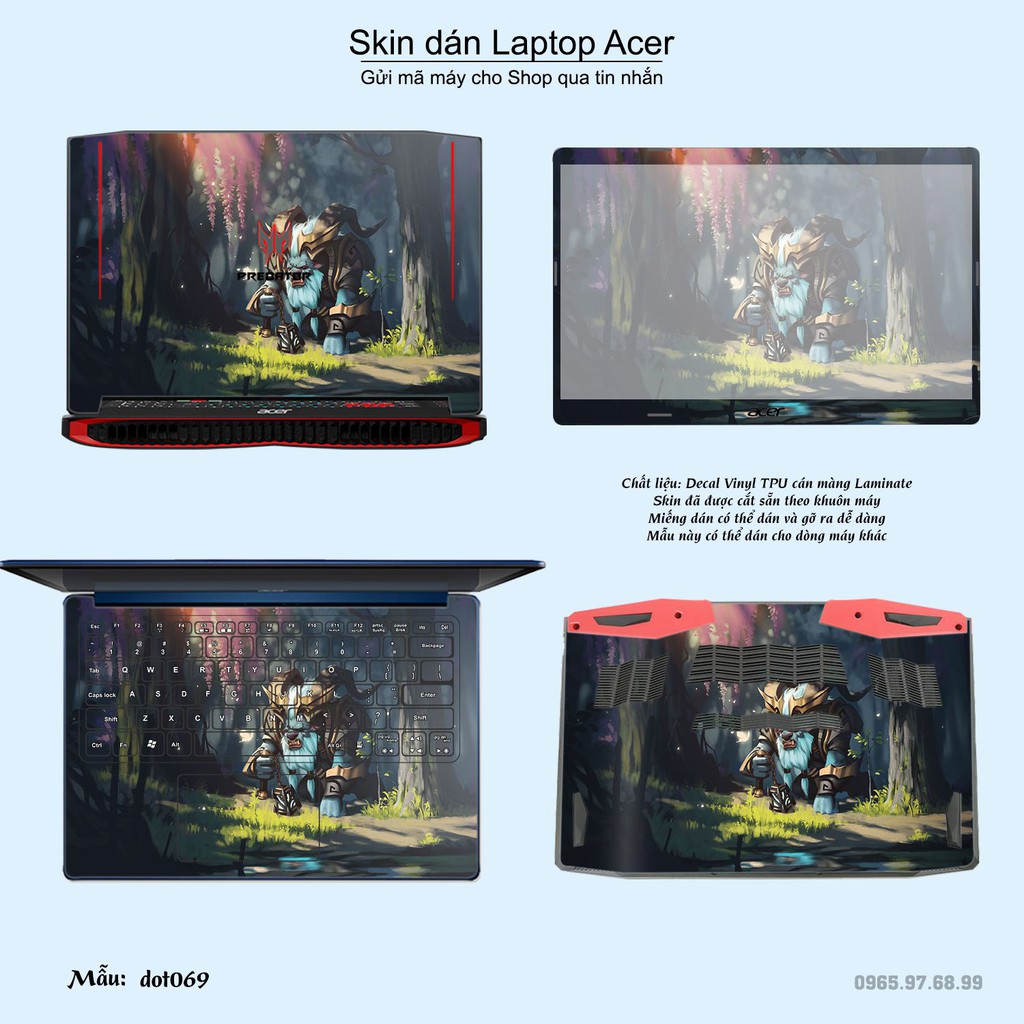 Skin dán Laptop Acer in hình Dota 2 _nhiều mẫu 12 (inbox mã máy cho Shop)