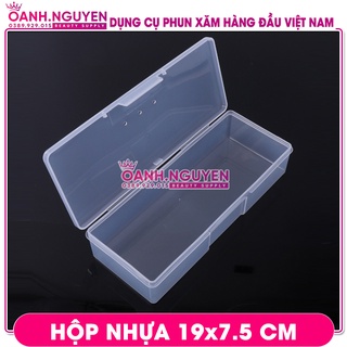 Hộp Nhựa 19x7.5 Cm/ Đựng Đồ Phun Xăm, Nail, Mi