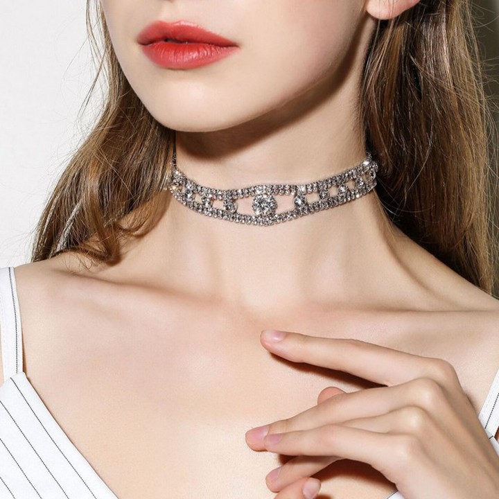 VÒNG CỔ CHOKER ĐÍNH ĐÁ