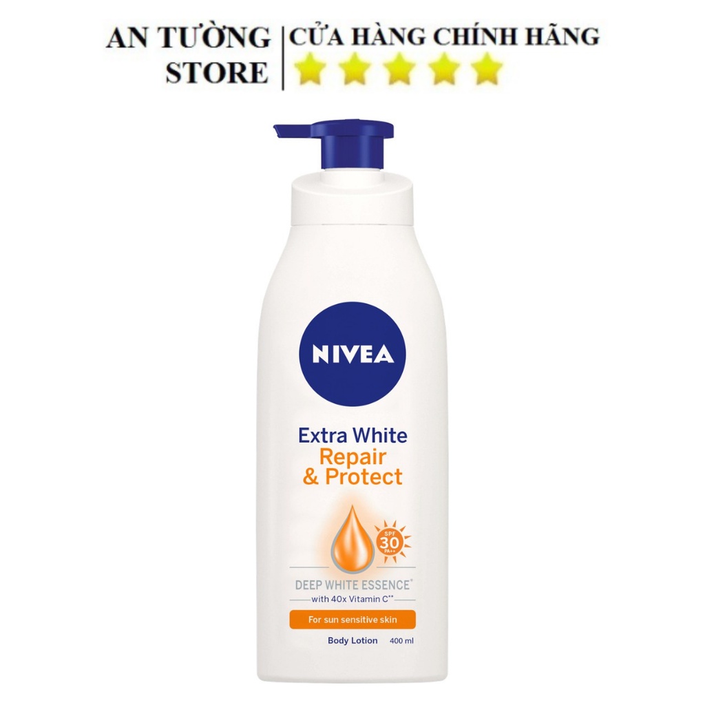 Sữa Dưỡng Thể Dưỡng Trắng Nivea Giúp Phục Hồi Và Chống Nắng 350ml