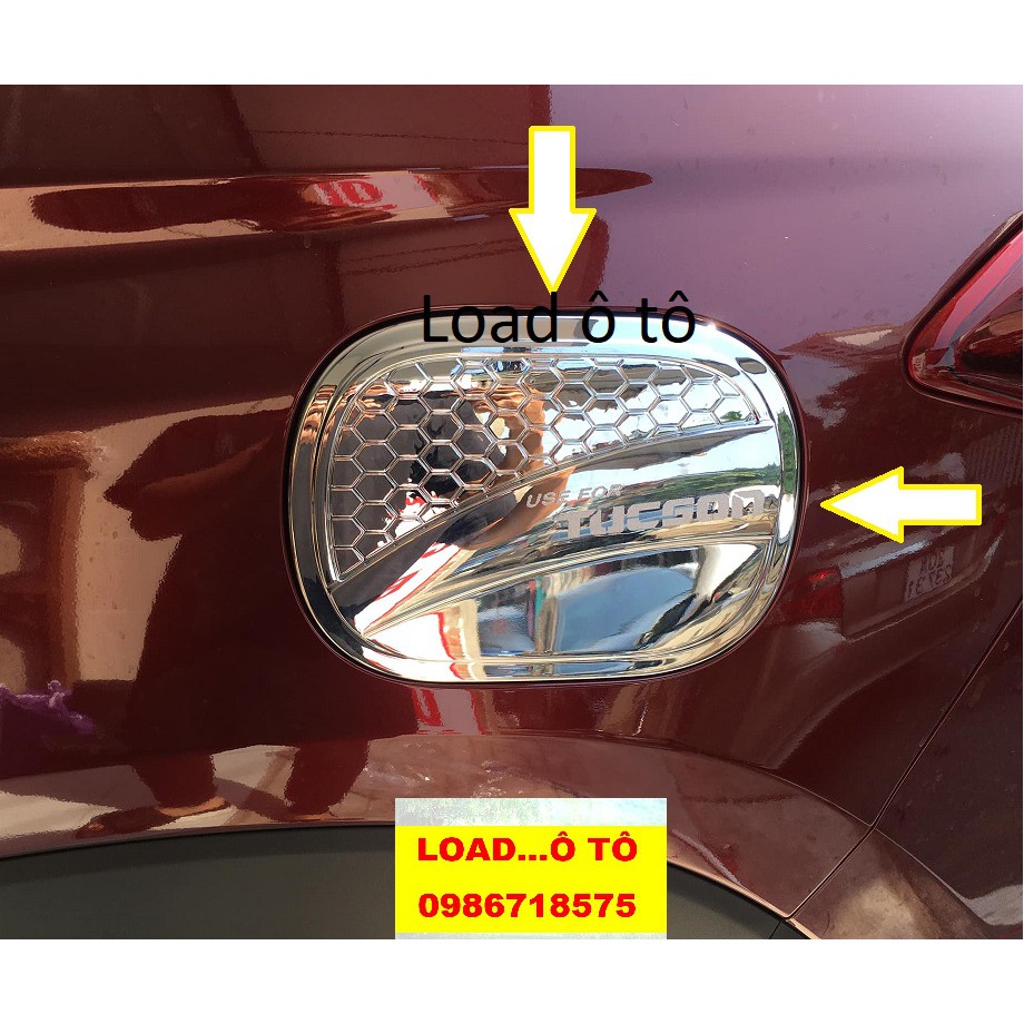 NẮP BÌNH XĂNG HUYNDAI TUCSON 2018-2021 Nhựa ABS Mạ Crom Sáng Bóng